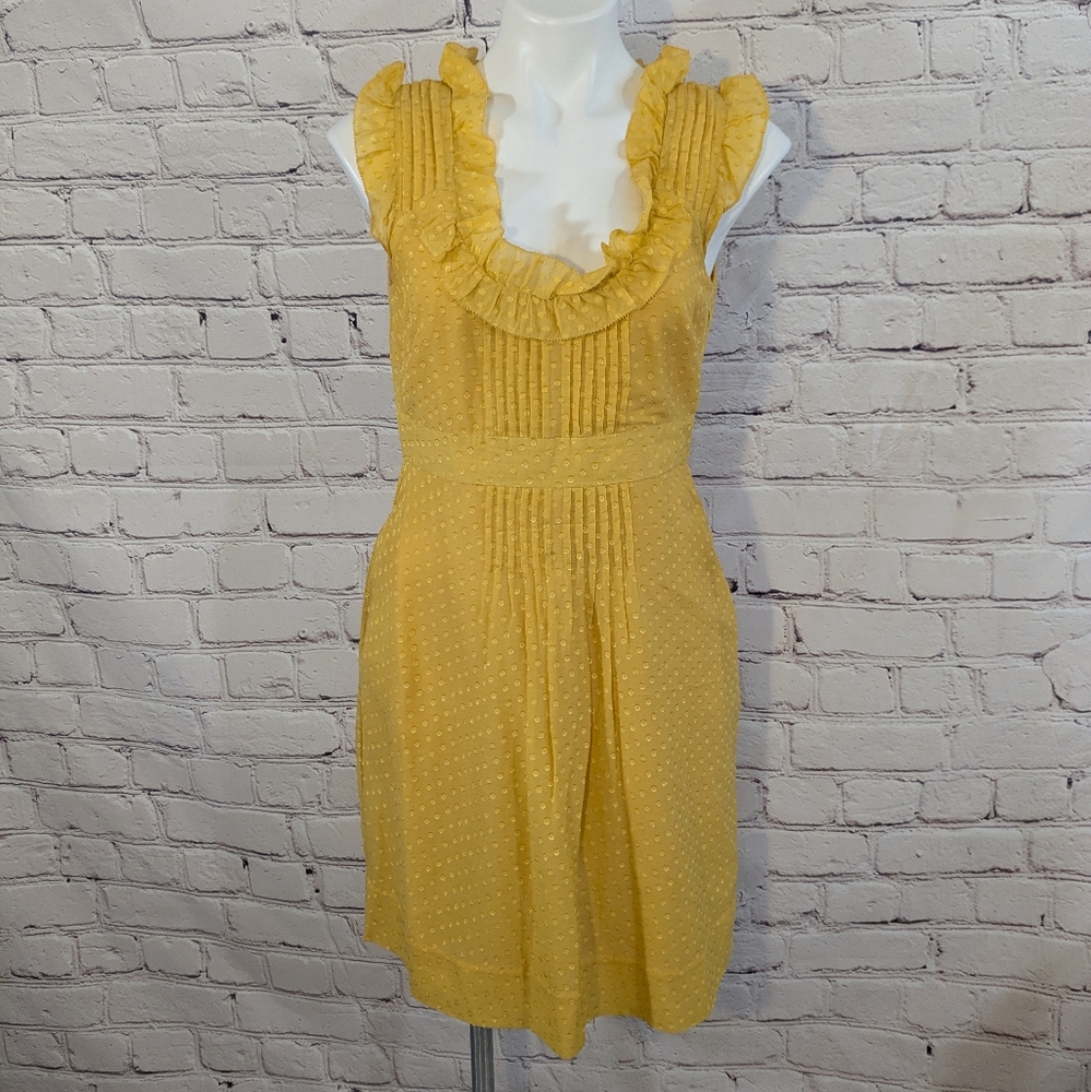 anthropologie | Moulinette Soeurs Yellow Dress